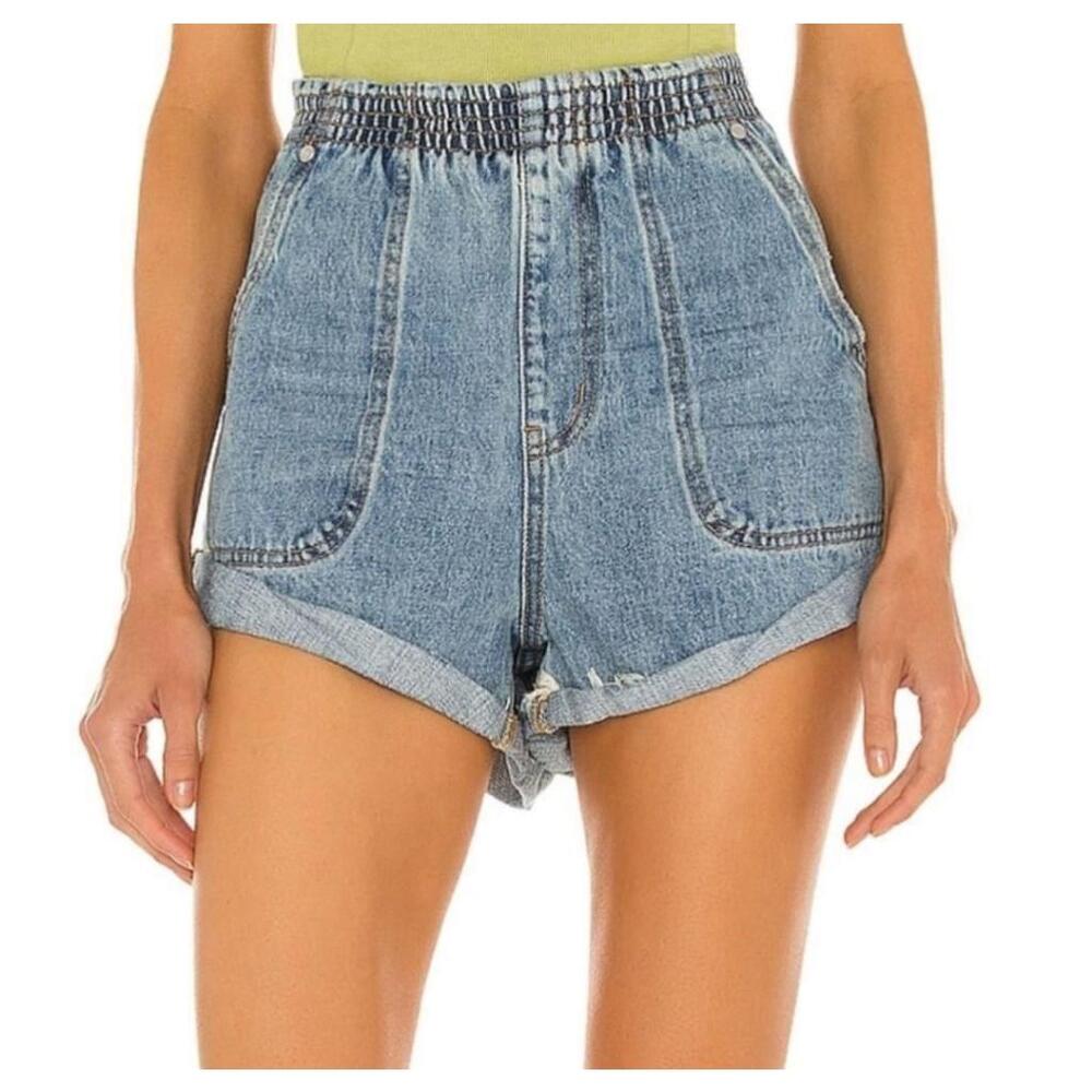 One Teaspoon Hunters Boyfriend Pull On High Rise Shorts SZ Medium